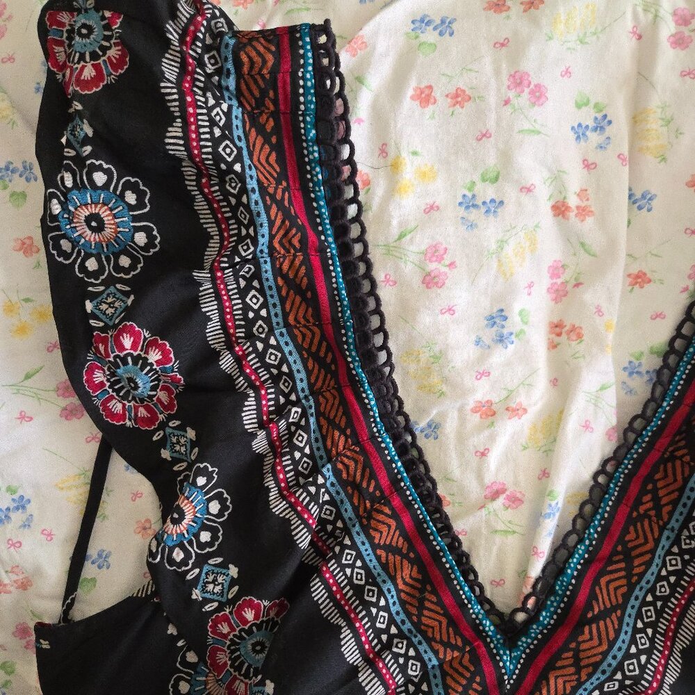 NWT Anthtopologie V-Neck Plunge Tunic Tribal Dress - Picture 12 of 16